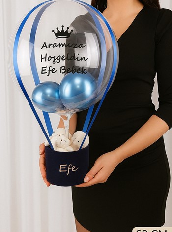 Hoşgeldin Erkek Bebek Balon Kutusu