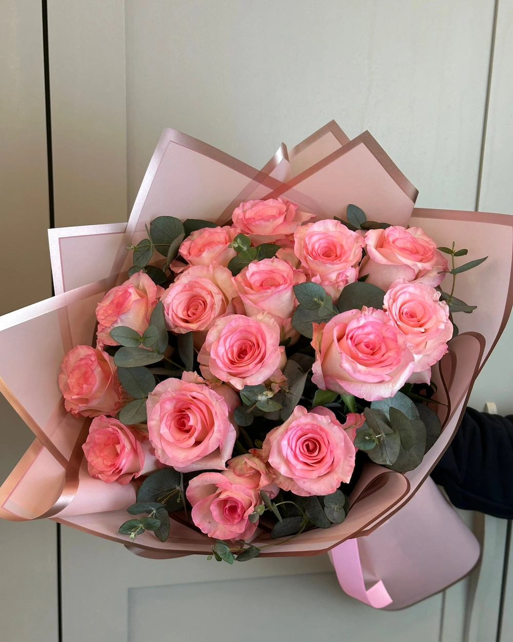 15 Adet Pembe Gül Buketi